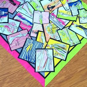 Bob Mackie Wearable Art Silk Scarf